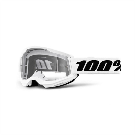 100% Strata 2 Goggle White