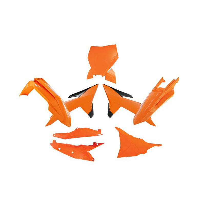 Load image into Gallery viewer, PLASTICS KIT RTECH 6 PIECE ORANGE BLACK KTM SX SXF
