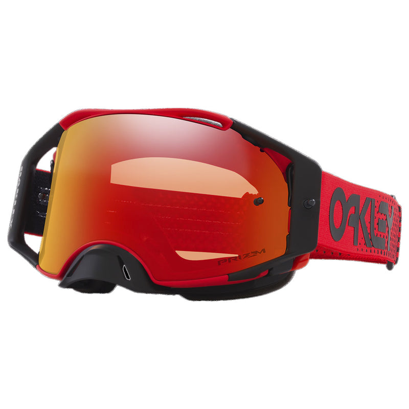 Load image into Gallery viewer, AirBrake MX Goggle Moto Red B1B w PRIZM Torch Oakl
