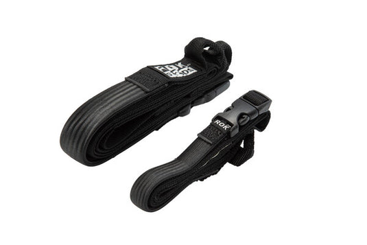 SW MOTECH ROK STRAPS 2 ADJUSTABLE STRAPS BLACK 310-1060 MM SIZE ADJUSTABLE STRAPS WITH ELASTIC BAND