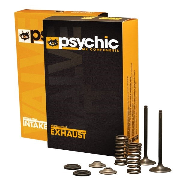 Load image into Gallery viewer, INLET VALVE KIT PSYCHIC MX INCLUDES 2 VALVES, 2 SPRINGS, RETAINERS &amp; SEATS
