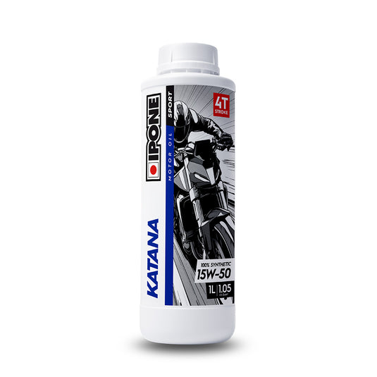 IPONE Katana - 100% Synthetic 4T Oil - 15W50 1L