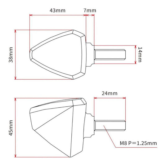 DRC 601 LED FLASHER 12V ORANGE 2PCS