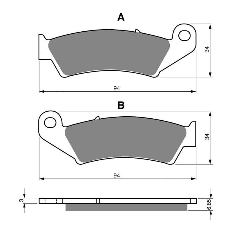 Load image into Gallery viewer, GOLDfren Brake Pads - S3 Sintered Sports
