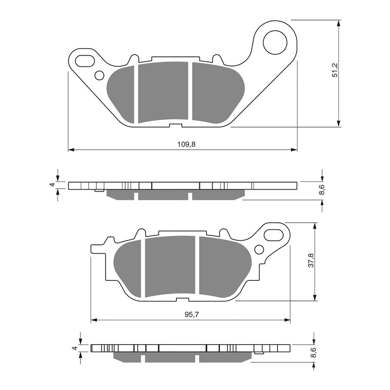 Load image into Gallery viewer, GOLDfren Brake Pads - S3 Sintered Sports
