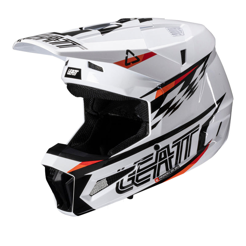 Load image into Gallery viewer, Leatt 2026 3.5 Junior Helmet Kit - White
