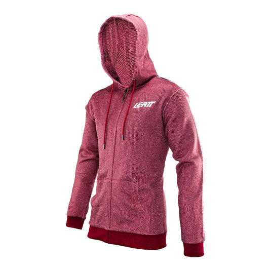Leatt Premium Zip-Hoodie - Ruby