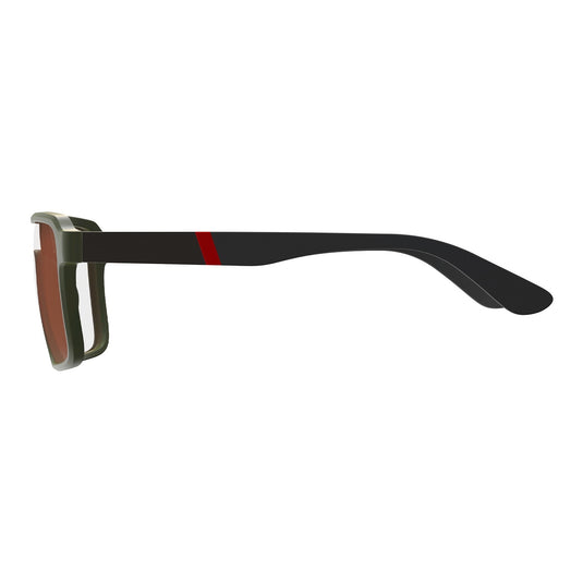 Leatt TheViz Pyrenees Sunglasses - Satin Green Polarized Silver 20 VLT