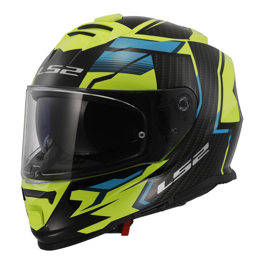 LS2 FF800 Storm II Tracker Helmet - Black / Hi-Vis Yellow 06
