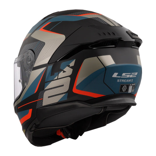 LS2 FF808 Stream II Road - Matte Black / Blue