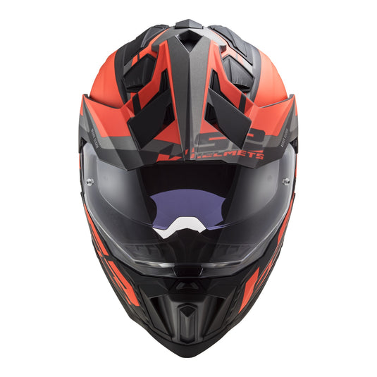 LS2 MX701 Explorer Alter Helmet - Matte Black / Orange