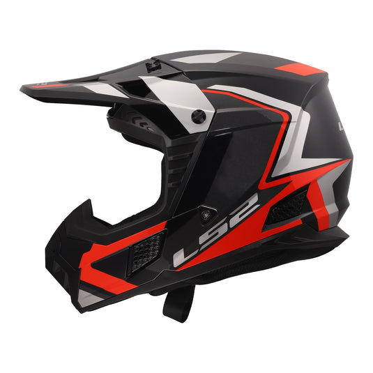 LS2 MX706 COZ Frontier II Helmet - Red / Black / Titanium 06
