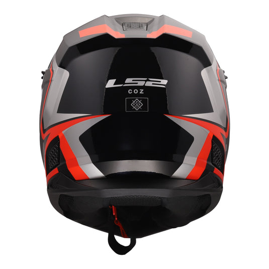 LS2 MX706 COZ Frontier II Helmet - Red / Black / Titanium 06