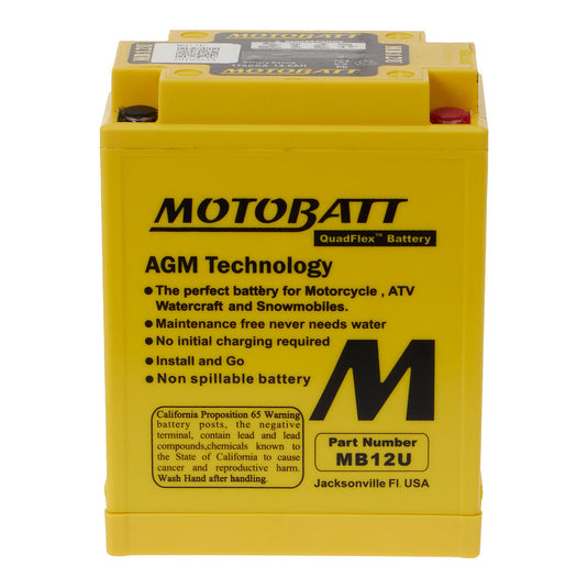 Motobatt Battery Quadflex AGM - MB12U