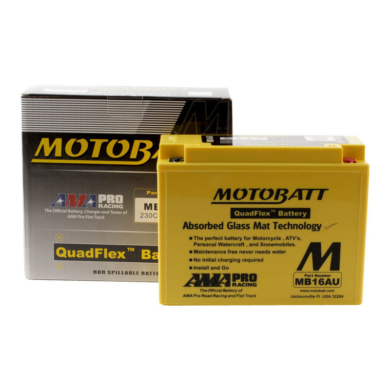 Load image into Gallery viewer, Motobatt Battery Quadflex AGM - MB16AU
