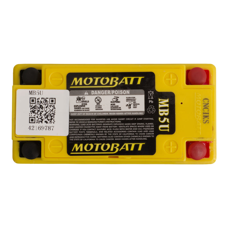 Load image into Gallery viewer, Motobatt Battery Quadflex AGM - MB5U

