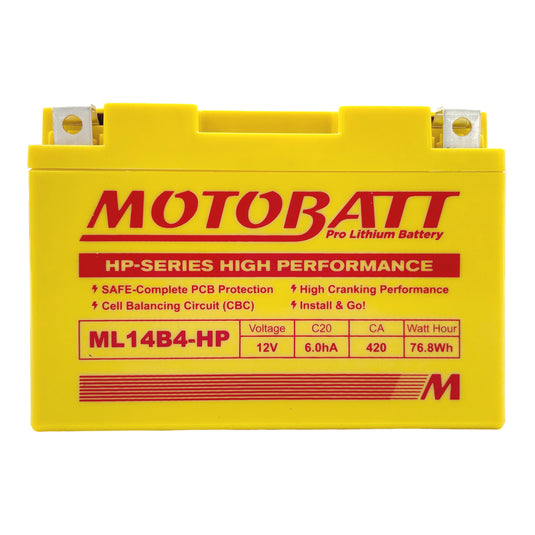 Motobatt Pro Lithium Battery ML14B4-HP *6