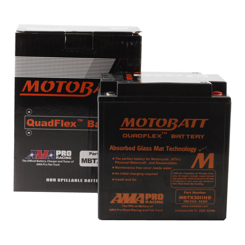 Load image into Gallery viewer, Motobatt Battery Quadflex AGM - MBTX30UHD
