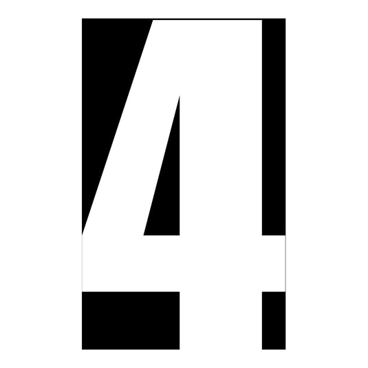 Whites Race Number - White