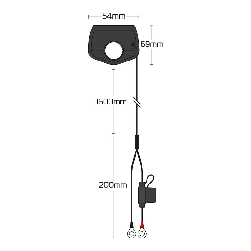 Load image into Gallery viewer, Oxford Slimline USB Type-A and Type-C 3.0 Amp Charging Kit
