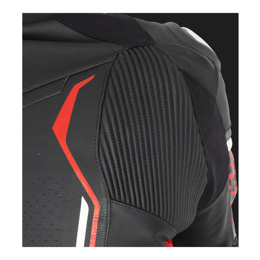 Oxford Nexus 1.0 Leather Men's Jacket - Black / Red