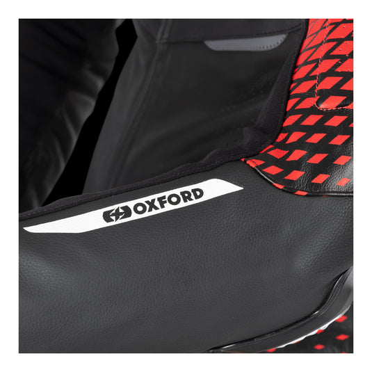 Oxford Nexus 1.0 Leather Men's Jacket - Black / Red