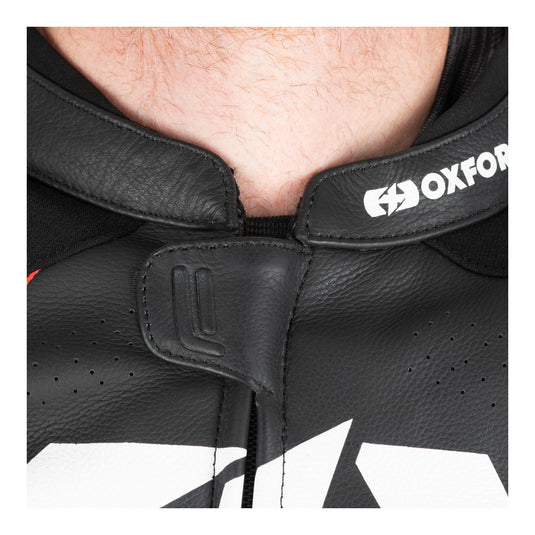 Oxford Nexus 1.0 Leather Men's Jacket - Black / Red