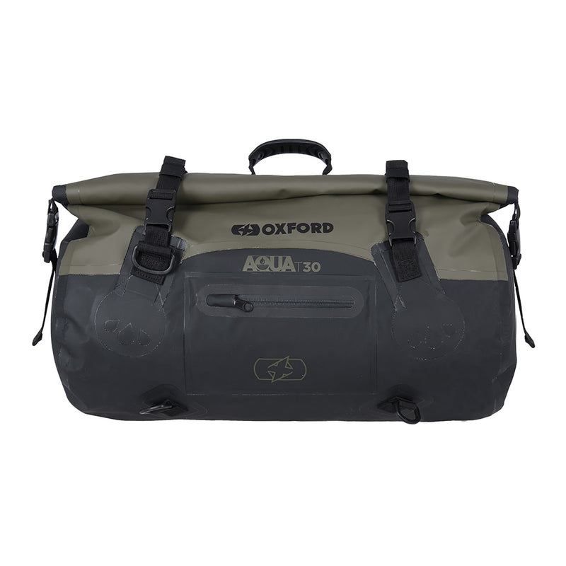 Load image into Gallery viewer, Oxford Roll Bag Aqua T30 - Black / Khaki

