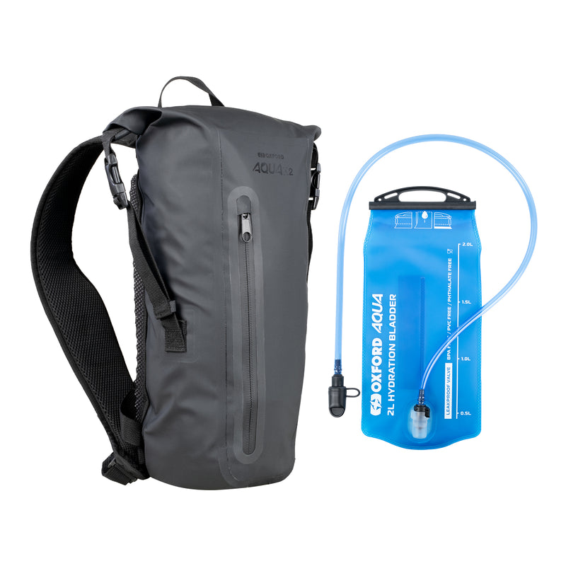 Load image into Gallery viewer, Oxford Aqua H2 Backpack, with Hydration Bladder - Black
