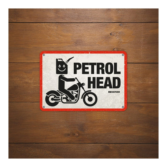 Oxford Garage Metal Sign: Petrol Head