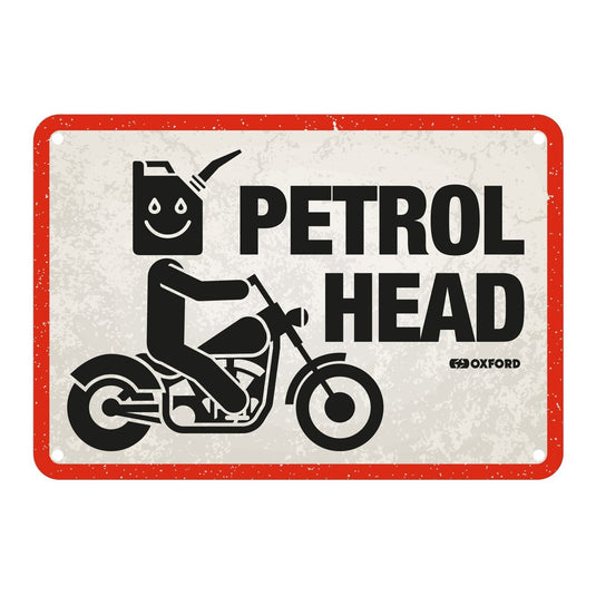 Oxford Garage Metal Sign: Petrol Head