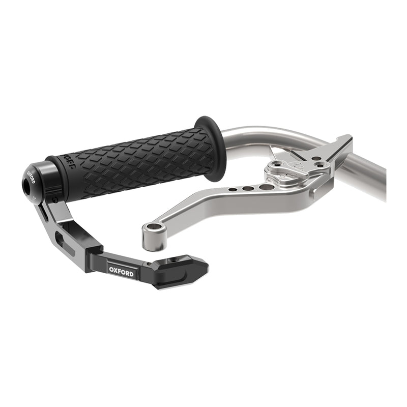 Load image into Gallery viewer, Oxford CNC Alloy Lever Guards Black (Moto GP Style) (Pair)
