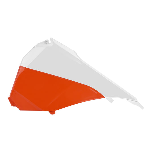 AIRBOX COVERS KTM SX/SXF 13-16 WHT/ORG