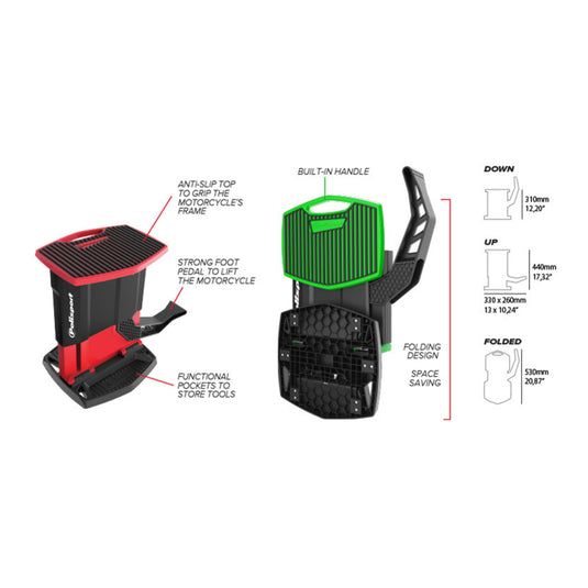 Polisport Bike Lift Stand - 04 Red