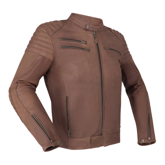 Richa Charleston Leather Jacket - Mahogany Brown (S / EU48 / 38)