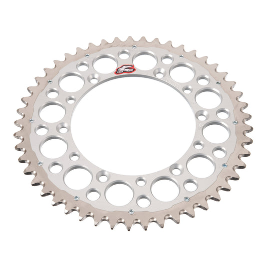 Renthal Sprocket Twinring Silver 48T Bi-Metal Grooved