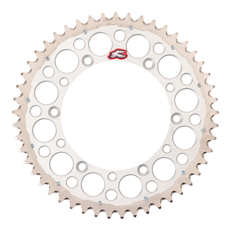 Load image into Gallery viewer, Renthal Sprocket Twinring Silver 48T Bi-Metal Grooved
