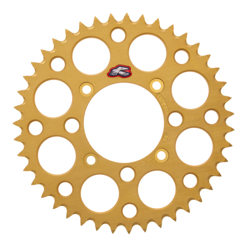 Load image into Gallery viewer, Renthal Sprocket Rear Gold 43T Alloy 7075 T6 Grooved
