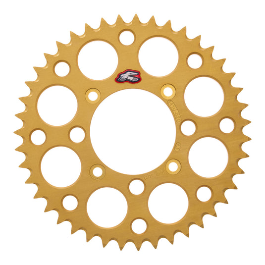 Renthal Sprocket Rear Gold 43T Alloy 7075 T6 Grooved