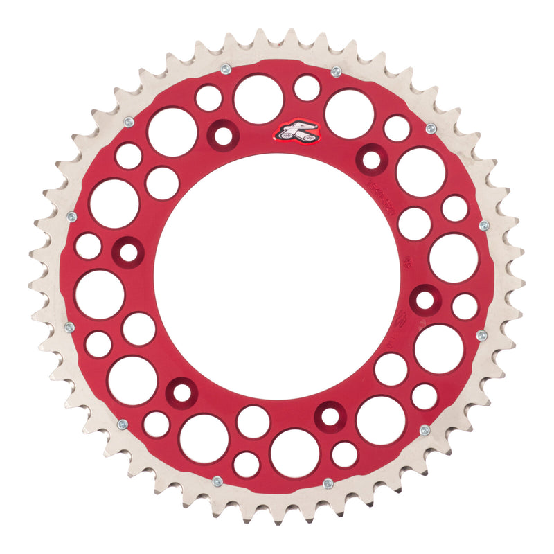 Load image into Gallery viewer, Renthal Sprocket Twinring Red 49T Bi-Metal Grooved
