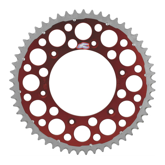 Renthal Sprocket Twinring Red 51T Bi-Metal Grooved Packaged