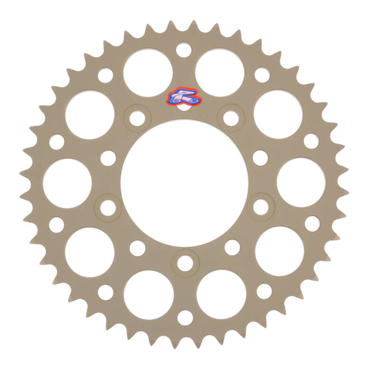 Renthal Sprocket Rear Silver 44T Alloy 7075 T6 Grooved Suzuki