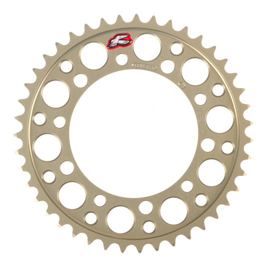 Renthal Sprocket Rear Silver 43T Alloy 7075 T6 Grooved Suzuki