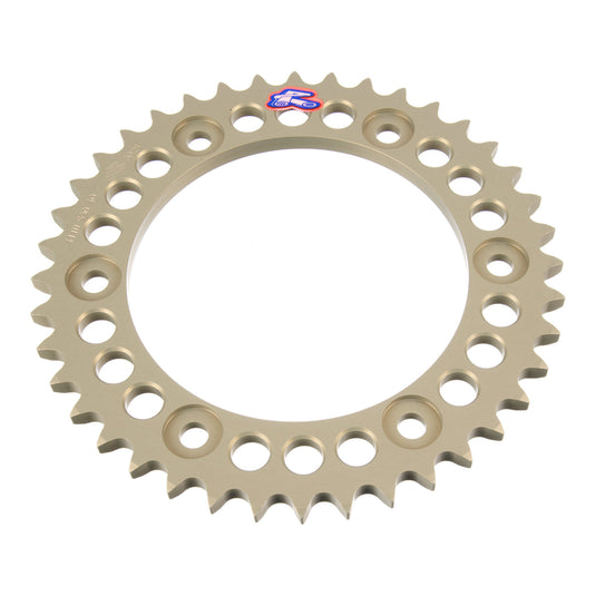Renthal Rear Sprocket T6 7075 Alloy Grooved 411 / 530 - Silver [Honda]