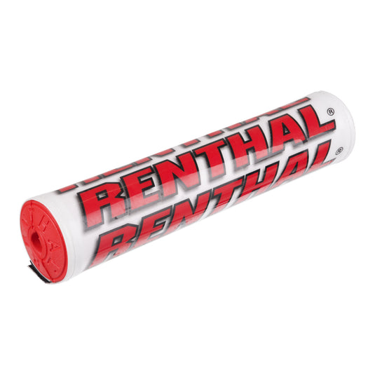Renthal SX Handlebar Pad (10in) - White / Red
