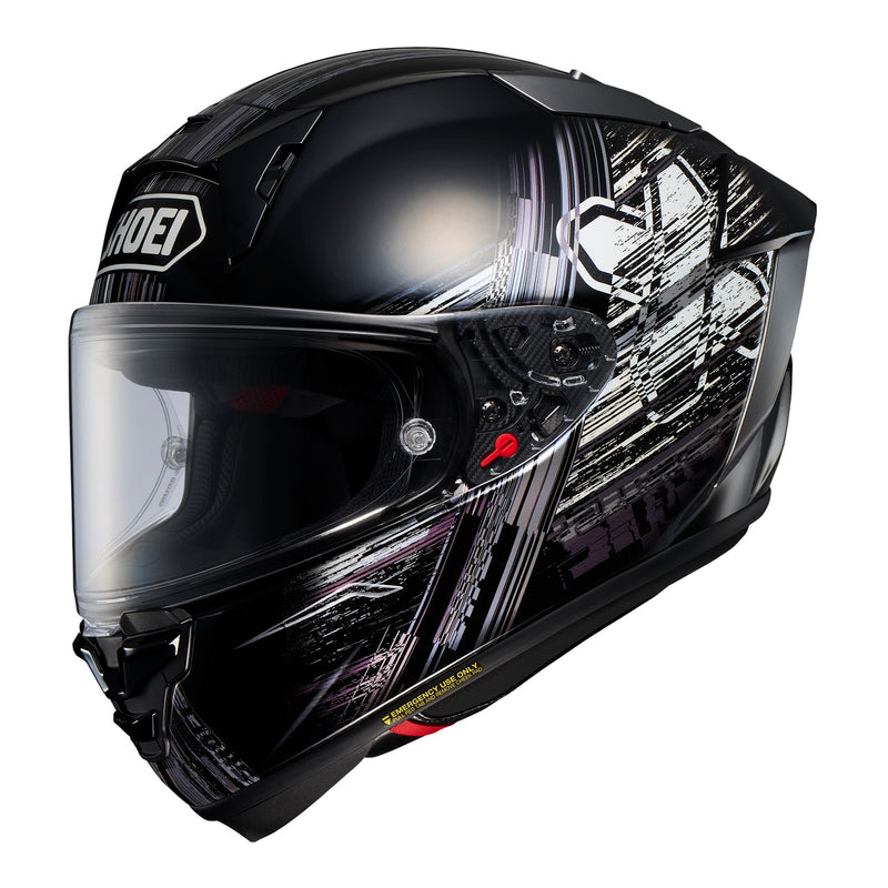 Load image into Gallery viewer, Shoei X-SPR Pro Helmet Cross Logo TC5 - Black / White
