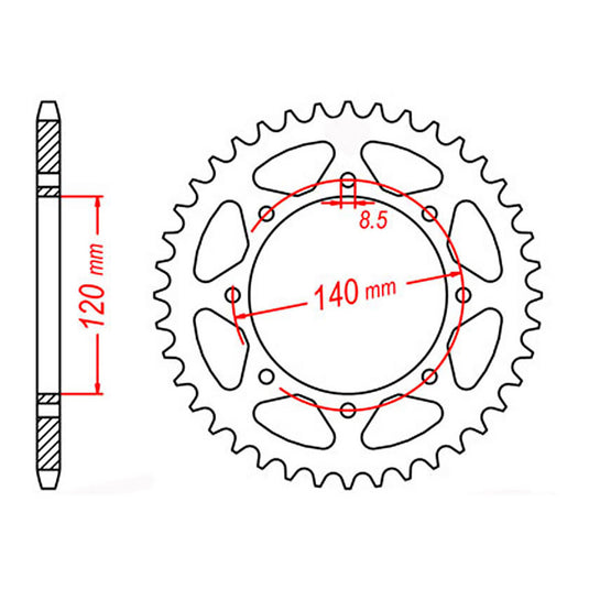 Sprocket Kit Kawasaki KLR650 '06-'21 X-Ring 15/43
