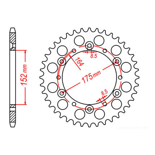 Sprocket Kit Yamaha YZ/WR400F '98 - 520KXZ 14/49