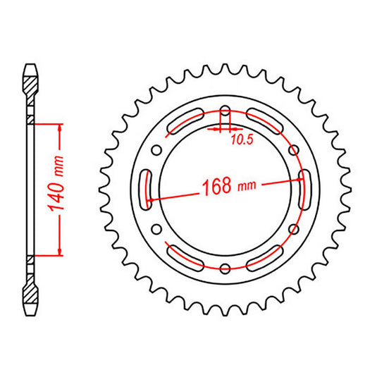 Sprocket Kit BMW F700GS '13-'16 - 525XRE 17/42
