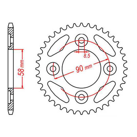 Sprocket Kit Honda NBC110 - 420MRU 15/37
